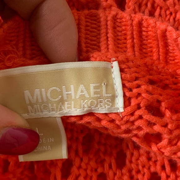 MICHAEL KORS | orange knit sweater - Picture 5 of 6